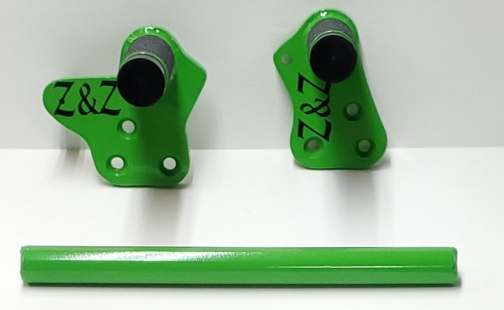 Z125 Steel Rearsets with Crossbar